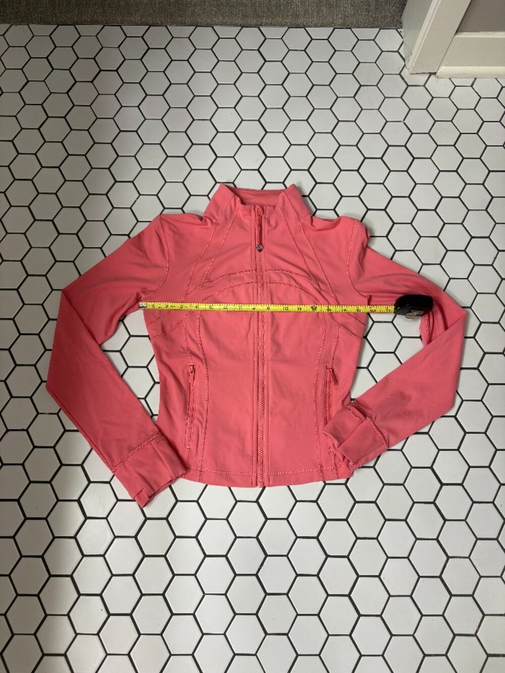 Lululemon Define Cropped Jacket Sonic Pink Size 6 Full Zip